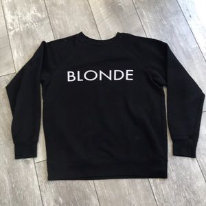 Brunette the label classic blonde sweater